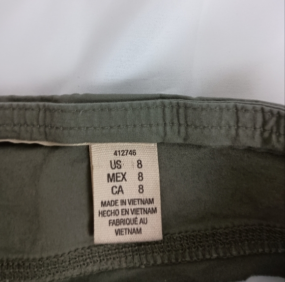 2/$30 DKNY Casual Olive Summer Shorts (#865) - Picture 3 of 12
